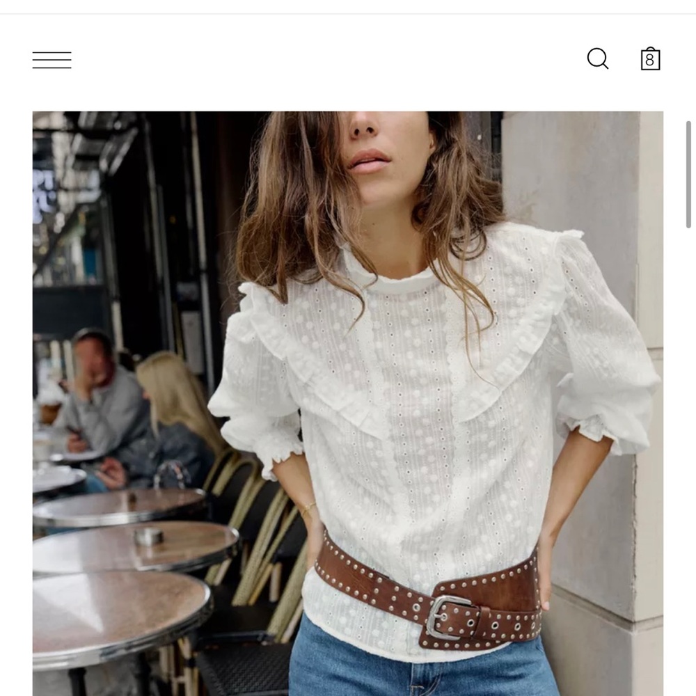 Zara shirt top